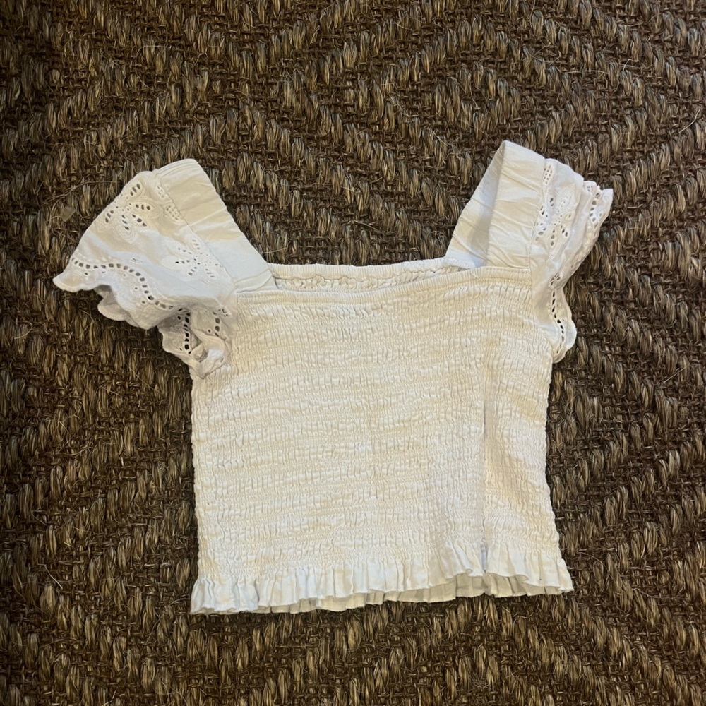 Katie J Ribbed Ruffle Top - Picture 1 of 2